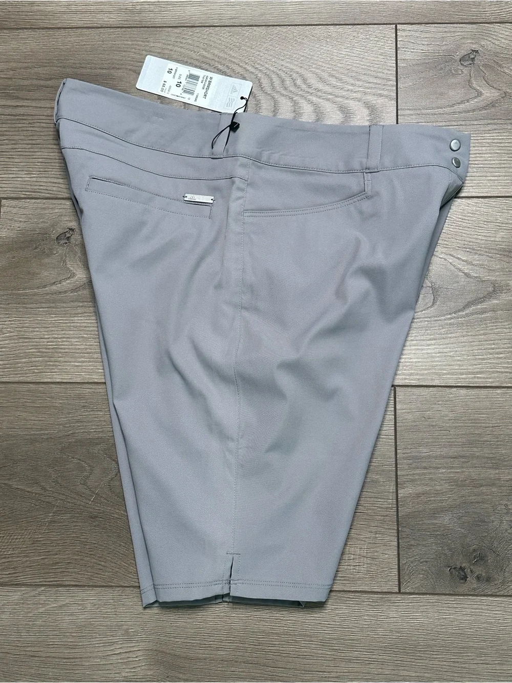 Adidas Mid Rise Bermuda Stretch Golf Shorts Gray Size 10